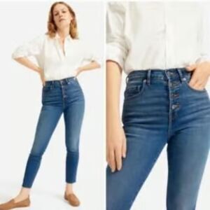 Everlane | Women The Vintage Skinny Jeans 25 Button Fly Everyday Casual Chic
